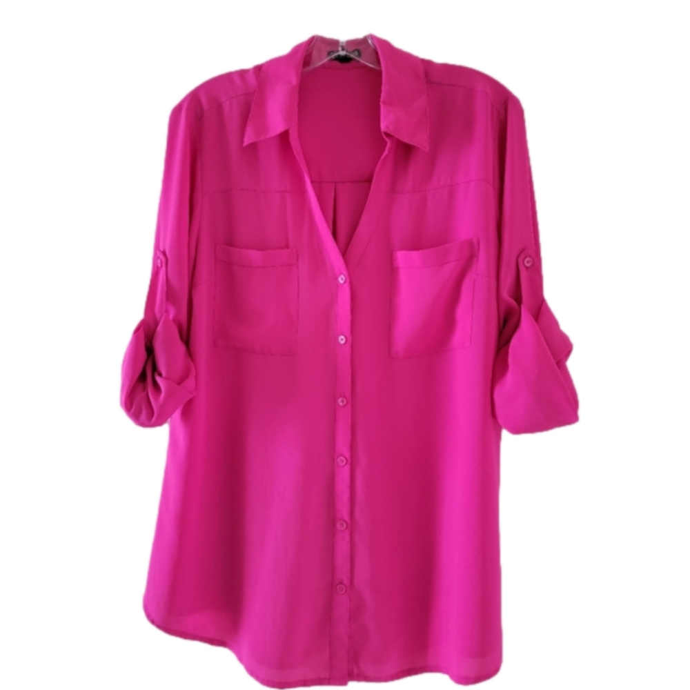 Express Pocket Button-Down Blouse - image 2